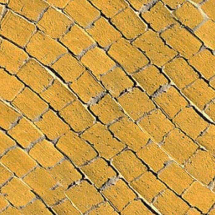 Клинкерная брусчатка мозаика Muhr №01, Niederlausitzer Gelb, 61*59*65 мм
